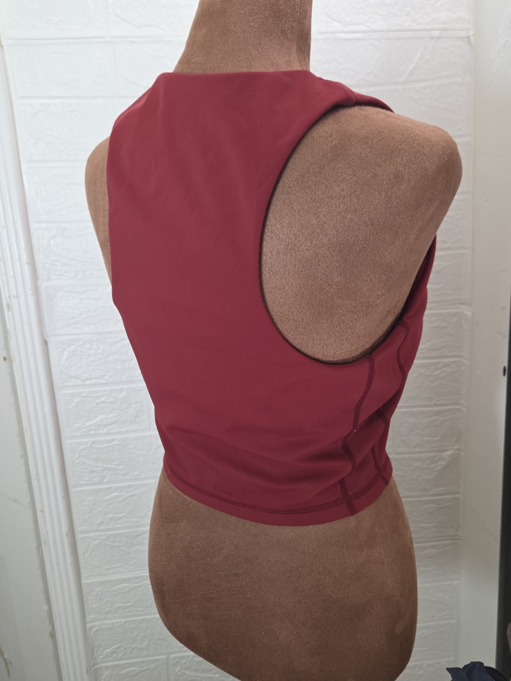 Anne Cole Red Classic Yoga Top - Picture 4 of 6